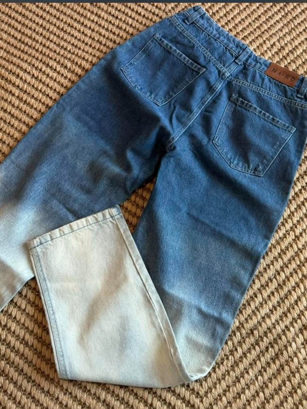 Two-Tone Blue Ombre Jeans